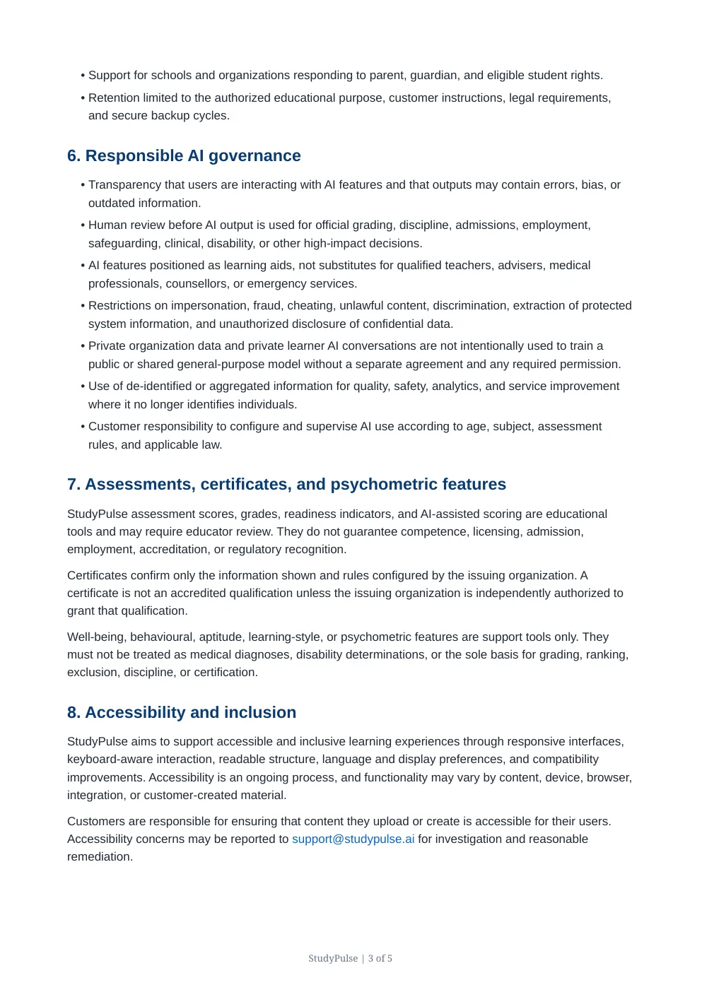 Compliance page 3