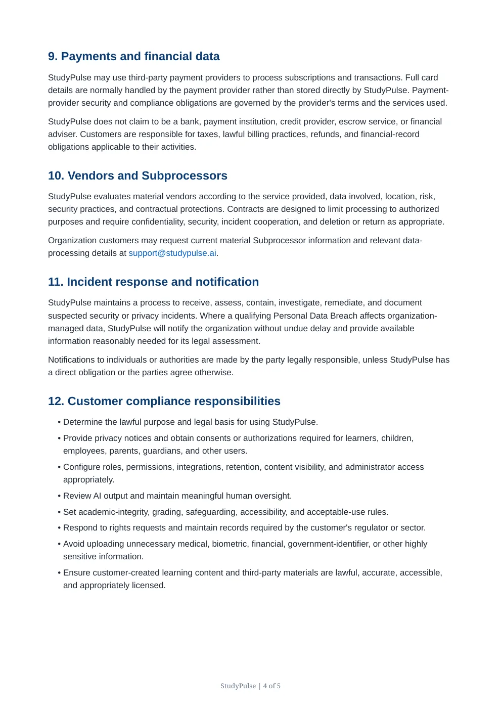 Compliance page 4